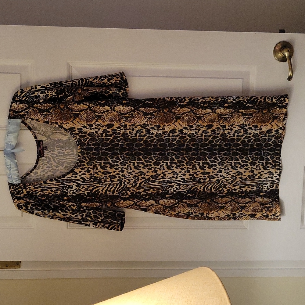 Almost Famous Print Sexy Dress Large